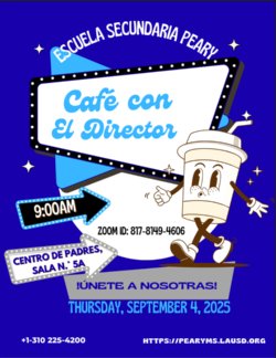Please join us for our first Coffee with the Principal of the school year!